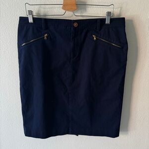 Lauren Ralph Lauren navy blue Stretch
Straight Pencil Skirt size 14